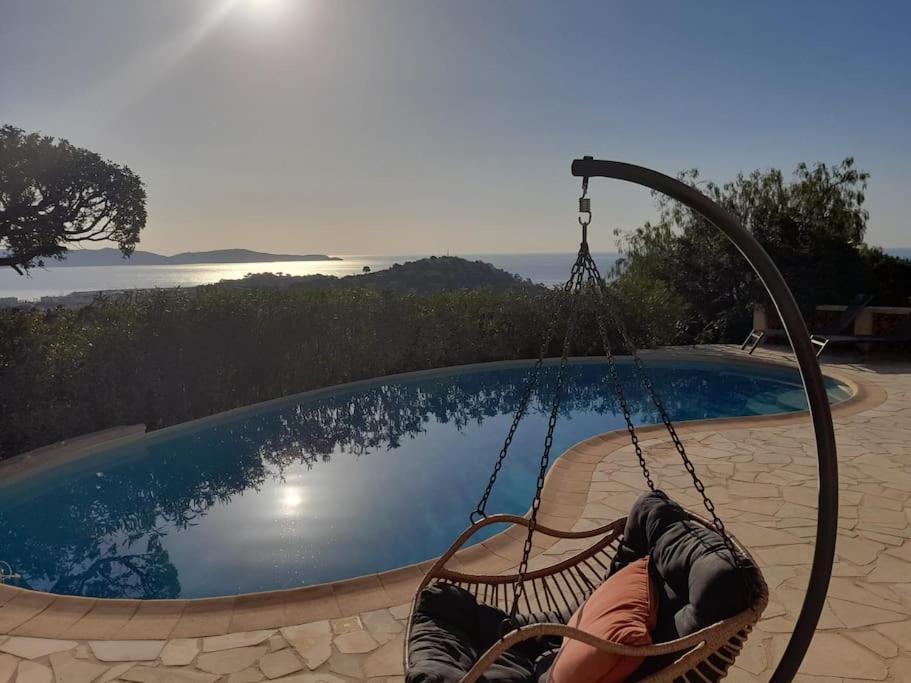 קבלייר-סור-מר 4-Star Private Villa With Heated Pool And Panoramic Sea View At Gulf De Saint Tropez מראה חיצוני תמונה