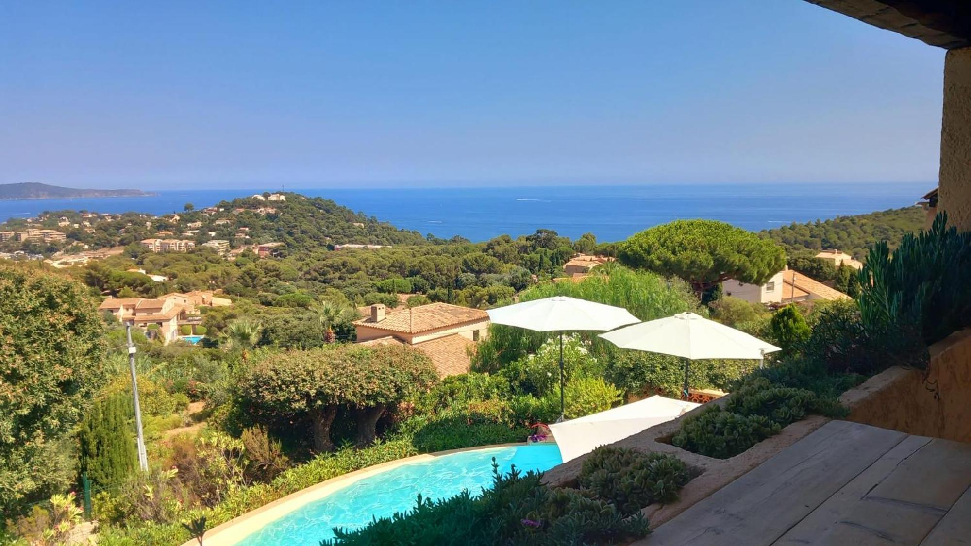 קבלייר-סור-מר 4-Star Private Villa With Heated Pool And Panoramic Sea View At Gulf De Saint Tropez מראה חיצוני תמונה